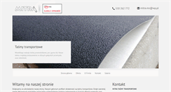 Desktop Screenshot of mitra-tasmy.pl