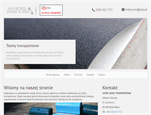 Tablet Screenshot of mitra-tasmy.pl